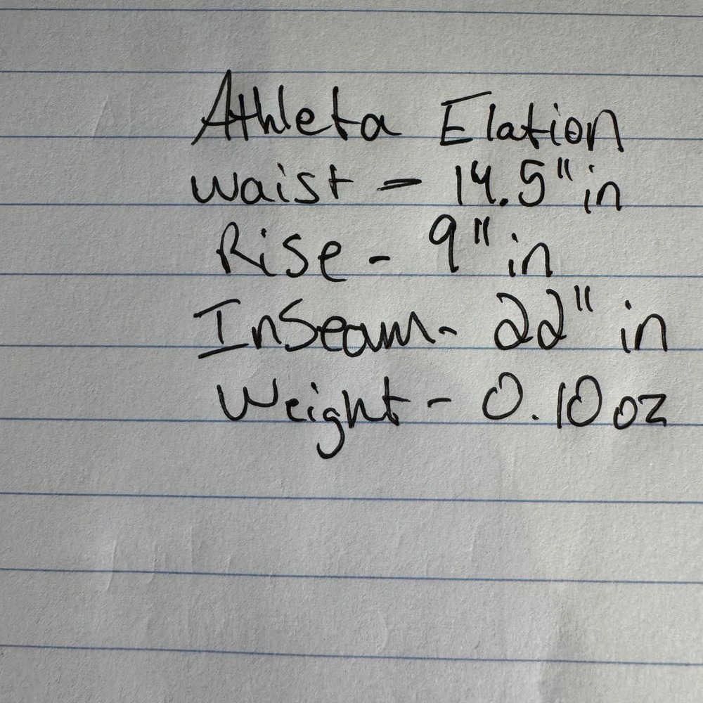 Athleta Elation Textured 7/8 Tight Leggings Floral Print High‎ Rise Womens M - Picture 9 of 9